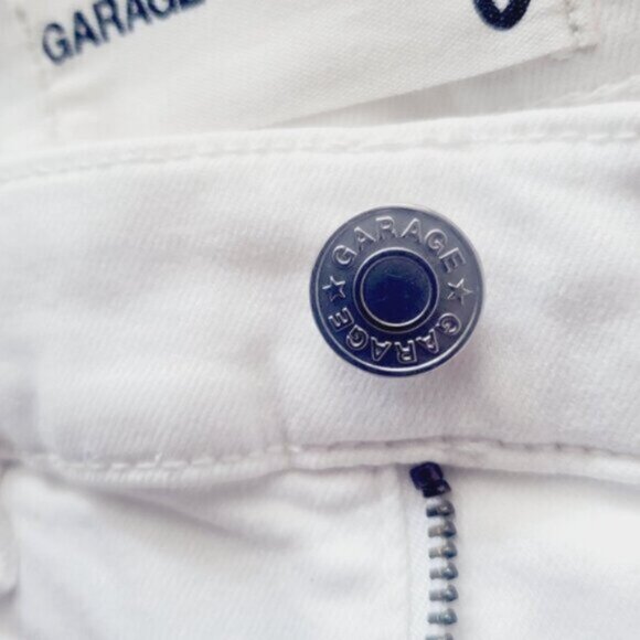 GARAGE DNM- Retro High Waist Skinny Fringe Hem Jeans - Picture 7 of 15